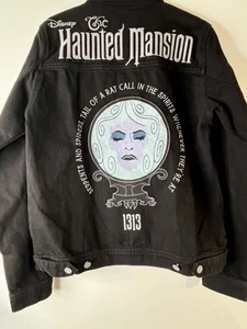 Cakeworthy Disney Haunted Mansion Denim Jacket Madame Leota Size Medium Goth - Picture 1 of 10