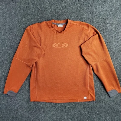 Camisa Salomon Para Hombre Talla Mediana Naranja MotoMesh Jersey Técnico Pullover Capa Base Foto 1 de 4
