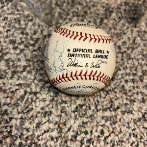 1991 Scranton/Wilkes-Barre Phillies Team Signed Ball & Case, ONL White - Foto 1 di 12