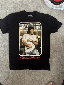 Camiseta Morgan Wallen One Night at a Time Tour XL Negra Suave Mercancía Oficial - Imagen 1 de 6