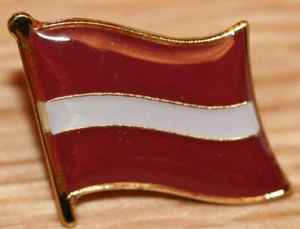 LATVIA Europe Flag Country Metal Lapel Pin Badge - Picture 1 of 1