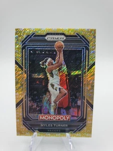 2023-24 Panini Prizm Monopoly Gold Money Shimmer #35 Myles Turner /500 Indiana - Picture 1 of 4