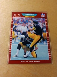 1989 Pro Set #342 GARY ANDERSON Pittsburgh Steelers Football Card, Kicker. (NM) - Picture 1 of 2