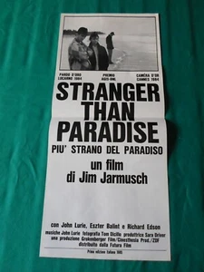 LOCANDINA STRANGER THAN PARADISE- PIU' STRANO DEL PARADISO DI JIM JARMUSCH 1984 - Foto 1 di 1