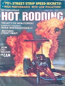 Popular Hot Rodding Magazine May 1972 How to Degree a Cam, Show Stoppers - Picture 1 of 3