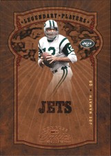 2005 Donruss Classics Legendary Players Bronze Jets Card #L19 Joe Namath /1000