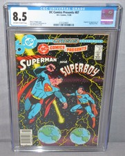 DC COMICS PRESENTS #87 (Superboy-Prime 1st app Origin) CGC 8.5 VF+ 1985 Superman