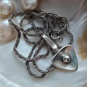 Vintage Sterling Silber 925.800 Anhänger an einer Kette. 8,1g - Bild 1 von 12