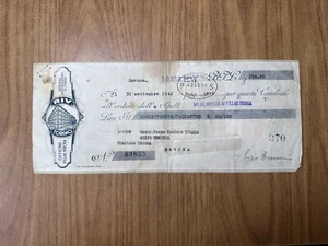 Antigua Letra de Cambio Bpl Talleres Villar Perosa Savona 10 Agosto 1942 - Imagen 1 de 2