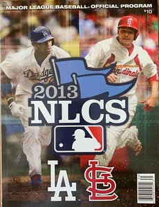 2013 NLCS PROGRAM LOS ANGELES L.A. DODGERS ST LOUIS CARDINALS MATT HOLLIDAY BACK - Picture 1 of 2