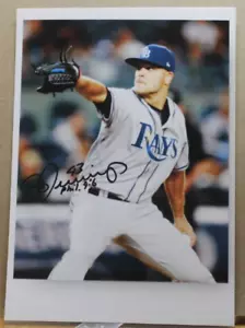 TAMPABAY RAYS DAN JENNINGS 2017 5"X7" AUTOGRAMMFOTO - Bild 1 von 1
