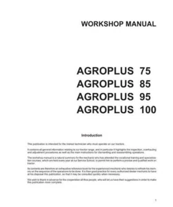 Deutz Agrotron K90 K100 K110 K120 Profiline Werkstatthandbuch - Bild 1 von 2