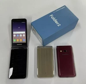 Samsung Galaxy Folder2 SM-G1650 Dual SIM Flip Unlocked SmartPhone - New Sealed - Picture 1 of 19