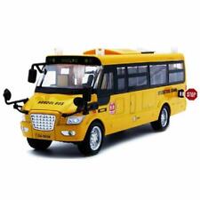1/32 Optic Alloy Inertial School Bus Model Car Model Pull Back Toy Music Cars