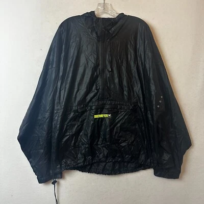 Vintage Obermeyer Jacket windbreaker sz L Nylon black hoodie hooded hong kong - Image 1 of 4