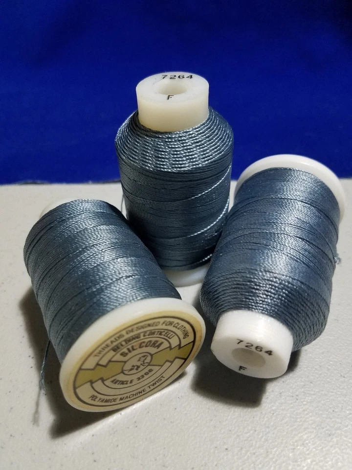 BUTTONHOLE THREAD SPOOL/Size F/BELDING CORTICELLI/SILCORA MACHINE TWIST SILAMIDE - Image 1 of 1