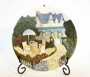 Targa Decorativa 7" Country Home Piatto Rotondo Design Texturizzato Soleggiato 96 - Foto 1 di 4