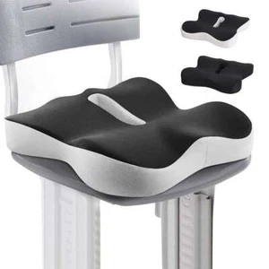 Cuscino Memory Foam USA Coccige Sciatica Schiena Sollievo Dolore Sedia Ufficio Seggiolino Auto - Foto 1 di 12