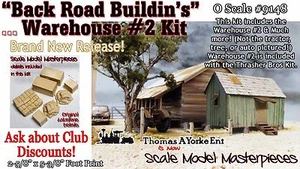 Modellino in scala capolavori/Yorke "Back Road Buildin's" The Warehouse #2 kit O/1;48 - Foto 1 di 12