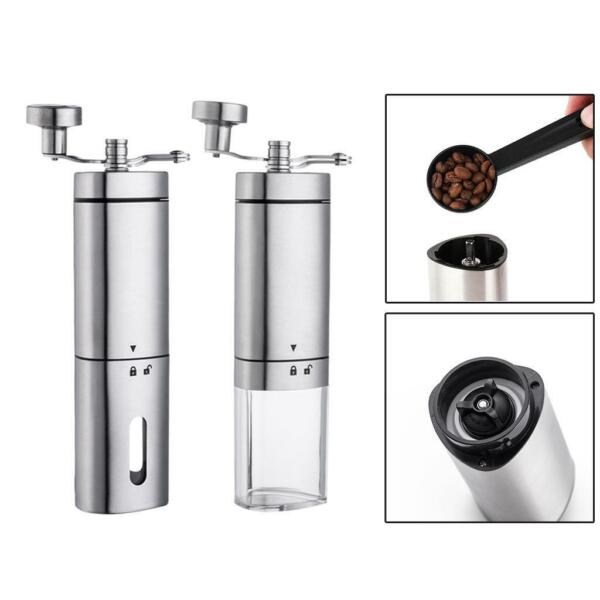 2Pcs Adjustable Coffee Bean Grinder Espresso Grinder for Office Household Photo Related