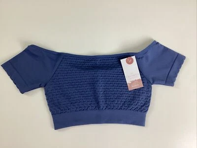 Cacique Lane Bryant Bralette Regular Size 0/2 Blue Off The Shoulder New NWT - Image 1 of 4