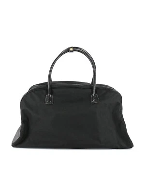 Nuevo con etiquetas Bolso Adrienne Vittadini XL Weekender Negro Tela de Lona Correa de Cuero $300 De Colección Foto 1 de 3