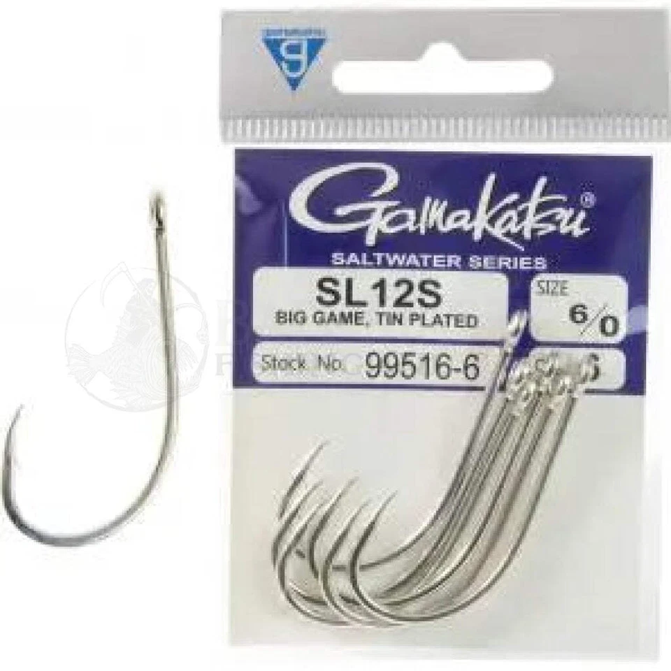 Gamakatsu SL12S Big Game Fishing Hooks S/Steel Sailfish Marlin - Choose Size - image 1 of 1