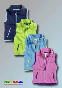 Children's Playshoes Polar Color Compensated Vest in Four Size 74 to 164 - Picture 1 of 9
