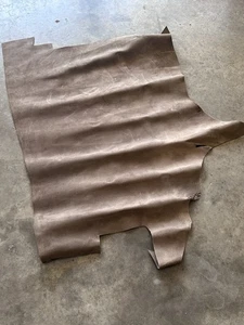 Leather Hide for Native Crafts Taxidermy Grayish Brown Skin Pelt Leather work - Picture 1 of 8