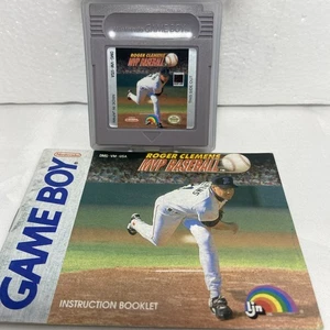 Nintendo Game Boy Original Roger Clemens MVP Juego de Béisbol Probado con Manual - Imagen 1 de 8
