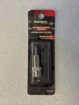Radio Shack Scanner Antenna Adapter Motorola Male To PL-259 Female, 278-0208. - Image 1 of 3