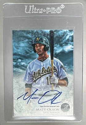 Matt Olson 2013 Bowman Inception #PA-MO azul automático/75 Foto 1 de 3