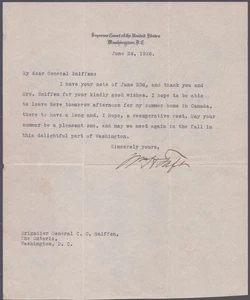 WILLIAM H. TAFT - TYPED LETTER SIGNED 06/24/1926 - Picture 1 of 2