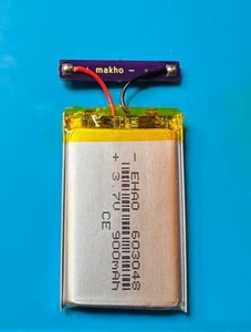 Nintendo Game Boy Advance SP 3.7V 900 mAh 900mAh Battery Upgrade Drop In Mod - Picture 1 of 3
