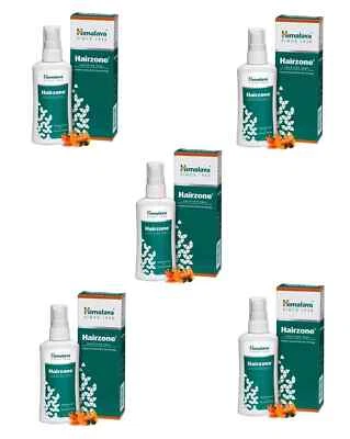 🌿 Himalaya Hairzone Solution Oil 60ml – Pack of 5 | Natural Ayurvedic Hair Loss Foto 1 de 4