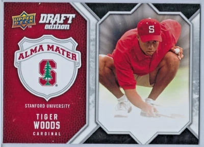 Tiger Woods - 2009/10 Upper Deck Draft Edition Alma Mater Card AM-TW - Image 1 of 2