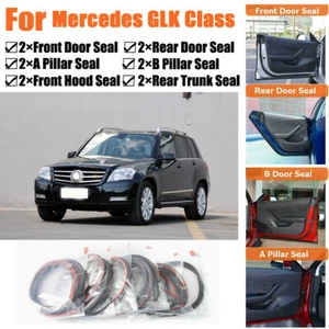 Door Rubber Seal Strips Weather Draft Noise Reduction Kit For Mercedes GLK Class - Bild 1 von 12