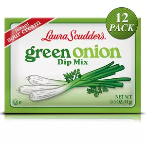 Salsa en polvo condimento Green Onion Dip Mix, 0,5 onzas (paquete de 12) - sabrosa - Imagen 1 de 12