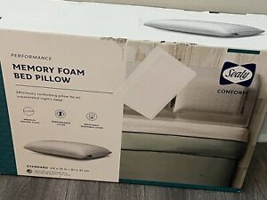Sealy Conform Memory Form Bed Pillow Standard Open Box Customer Return Unused