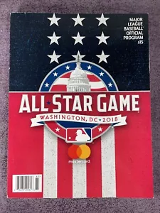 2018 MLB All Star Game Official Program Book Washington Nationals Park - Picture 1 of 3