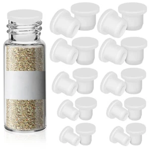Tapones de corcho de plástico para salero de 25 piezas tapones de botellas de silicona - Imagen 1 de 11