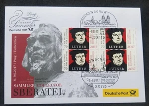 [SJ] Germany Luther And Europa 2017 (FDC) *SBERATEL - Picture 1 of 5