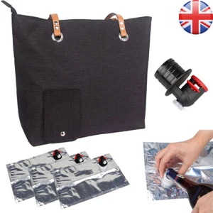 Wine Purse Insulated Beach Tote Bag with Hidden Compartment for Concert Beach - Picture 1 of 12