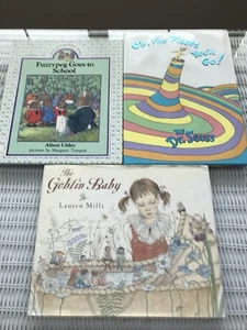Lot of 3 books Fuzzpeg Goes to School, Oh, The Places You'll Go, The Goblin Baby - Picture 1 of 12