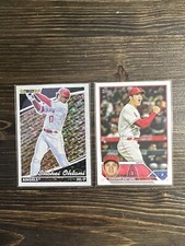 Two (2) Shohei Ohtani Cards w/ 2022 Topps Update Black Gold #BG-1 - Angels