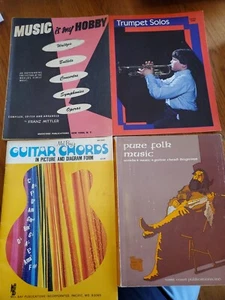 Lot Of Music Books Mixed Guitar Trumpet Folk Music Operas Concertos Waltzes Etc - Picture 1 of 17