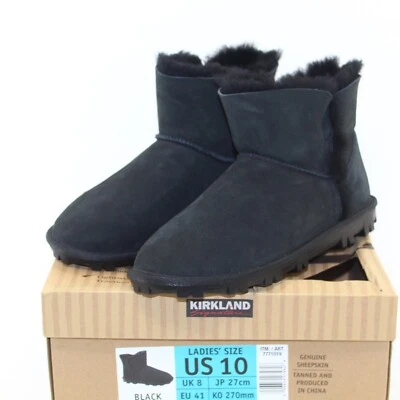 KIRKLAND Mujer Invierno Botines Multi Tallas Zapatos Negro Piel de Oveja Superior NUEVO Foto 1 de 4