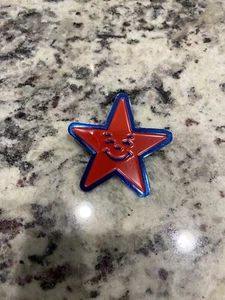 Ass Pizza Happy Star Pin Red Hat Fitted Cap - Picture 1 of 1