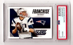 2015 Panini Score Franchise Football Karte #1 Tom Brady PSA 10 NFL PATRIOTS - Bild 1 von 5