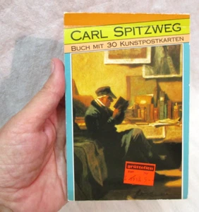 Artist Painter CARL SPITZWEG pk Postcards 27 /30 Kunstpostkarten booklet Germany - Picture 1 of 8